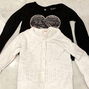 3T Lot - cardigan and long sleeve top